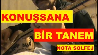Müslüm Gürses Konuşsana Bi̇r Tanem Nota Solfej Orta Düzey