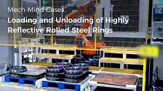 General-Purpose “Eye + Brain” for Robots: Loading and Unloading of Reflective Rolled Steel Rings
