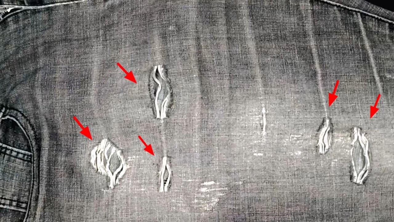 Strengthen Weak Jeans Fabric Instantly! 😱 No-Sew Repair Hack