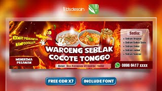 Desain Banner Warung Seblak #klsdesain
