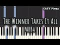 ABBA The Winner Takes It All Easy Piano Piano Tutorial Sheet 