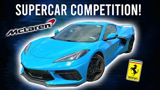 Hey everyone, today we're taking a look at two great super cars and
comparing it to the corvette c8. reason why these are such
competitors...