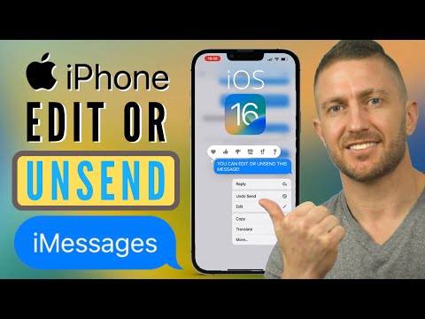 How To Edit Or Unsend Messages On Iphone | Ios 16 New Imessage Feature Update