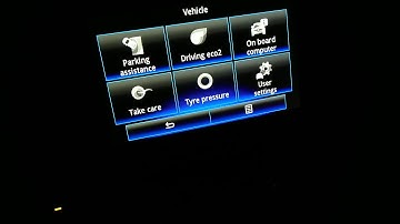 parking sensors - control - renault kadjar