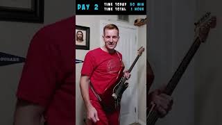 Day 2 Progress Update for The It's Possible Challenge #28 - Learn Top Gun Anthem on Guitar