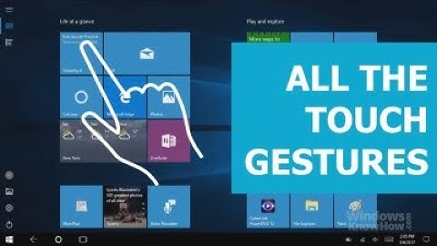 Windows 10: Get around using touch and tablet mode