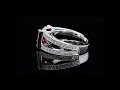 Natural Pink Sapphire 3.22 carats set in 14K White Gold Ring with Diamonds I GIA Report I SKU 2197