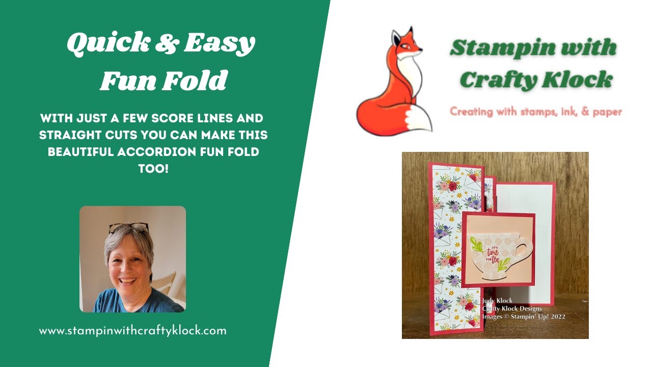 A quick and easy fun fold card - YouTube