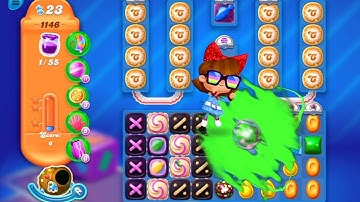 ONE MOVE, ONE SECOND, LEVEL OVER. (Candy Crush Soda Saga 1157)