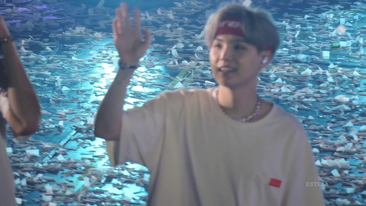 190320 Love Yourself in Hong Kong Ending - SUGA focus