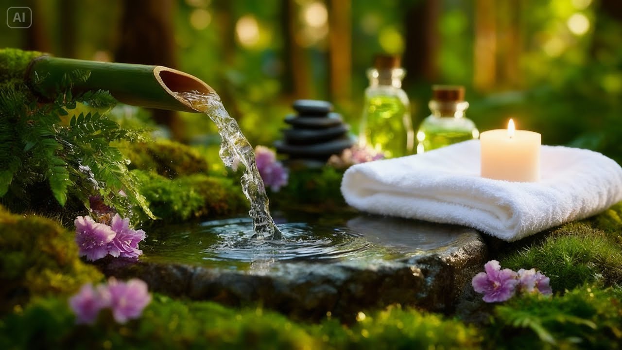 Soothing Relaxing Music for Healing with Water Sounds 🌿 Insomnia Relief & Deep Relaxation