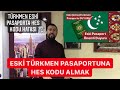 Eski Türkmen (Köne) Pasaportlara Hes Kodu Almak - Hes Kodu Alırken Pasaport Numarası Hatası Veriyor