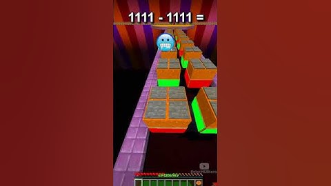 Minecraft Squid Game Glass Bridge At Different Blocks😰😰😰