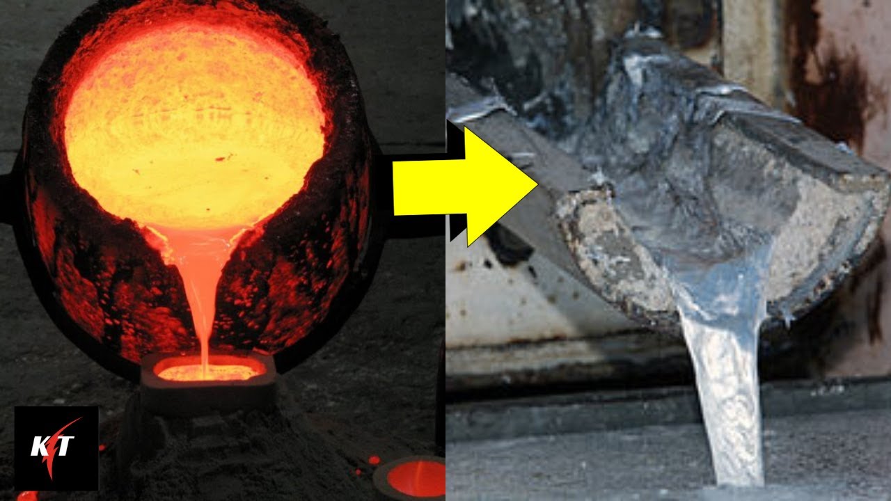 AMAZING ALUMINIUM PRODUCTION PROCESS - YouTube
