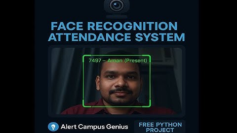 Face Recognition Attendance System using Python | Free Source Code Download #python #pythontutorial