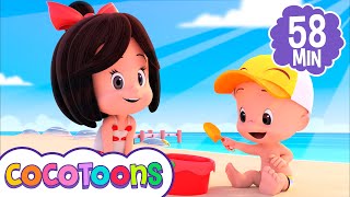 Vamos a la playa  Canciones infantiles de Cleo y Cuquin | Cocotoons