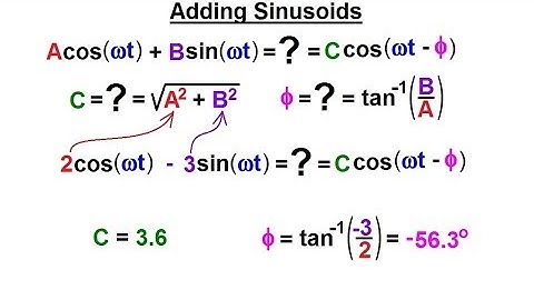 Electrical Engineering: Ch 10 Alternating Voltages & Phasors (4 of 82) Adding Sinusoidals
