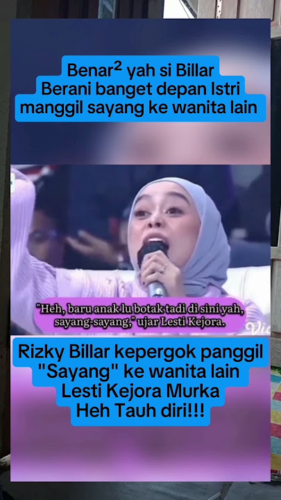 Mother Lesti is furious that Papa Billar dared to call another woman 'Darling' #shorts #lestikejora