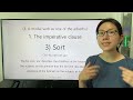 *The imperative clause (1)