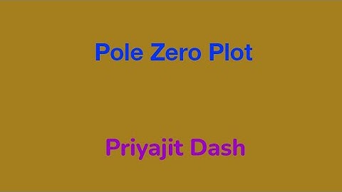 Pole Zero Plot