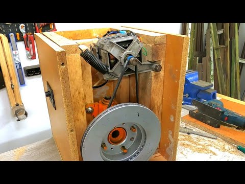 Amazing Tool For Workshop Using Wheel Hub And Washing Machine Motor