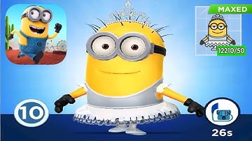 Minion rush Ballerina minon costume COMMON upgrade 1 to MAXED gameplay walkthrough android ios