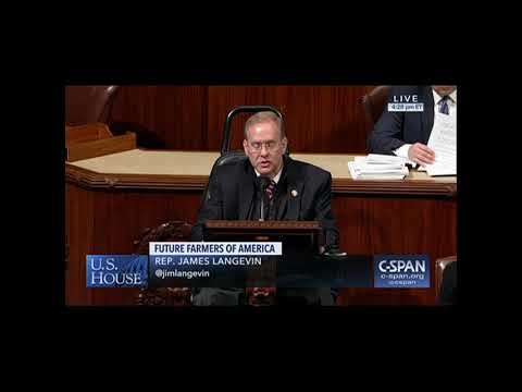 National FFA Organization's Federal Charter Amendments Act Floor Remarks, 1-22-19
