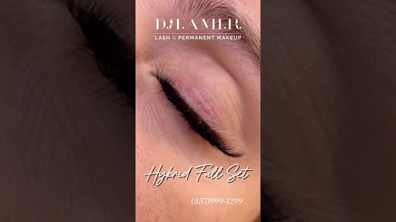 hybrid full set - perfect line - uniform look - Lash Dreamer Medford MA