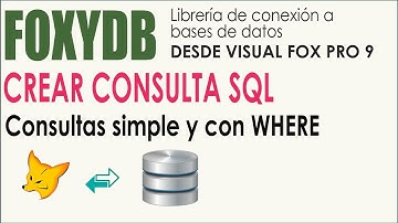 Visual Fox Pro 9 Liberia FoxyDb | Crear Consultas SQL muy fácilmente.