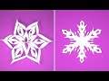 3 Paper Snowflakes | How to Make a Paper Snowflake