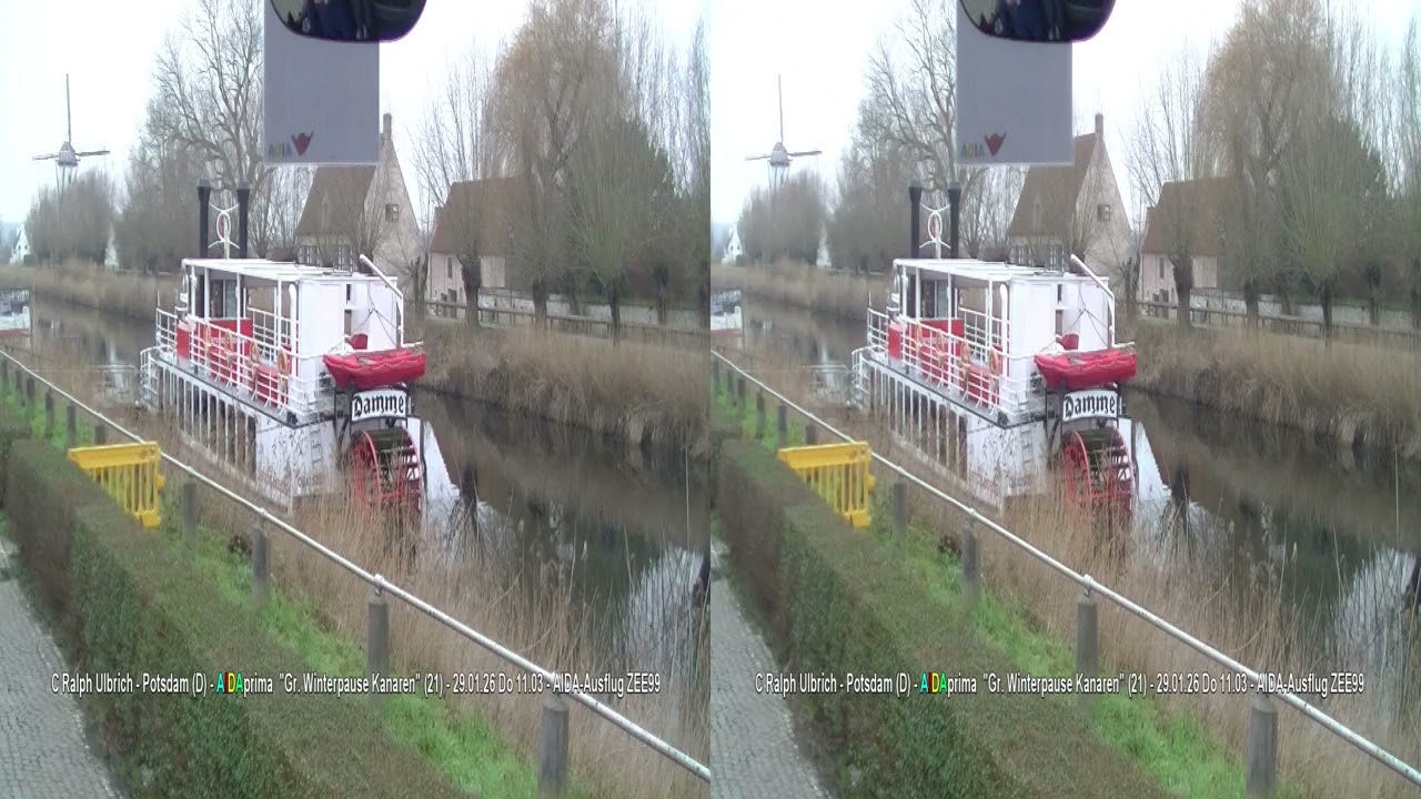 AIDAprima „Gr. Winterpause Kanaren ab Kiel“ 3D (21) 29.1.2026 Zeebrügge: Panoramafahrt (ZEE99)