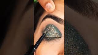 green gillteri eye makeup tutorial #shortsvideo #makeup