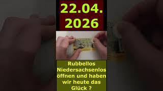 Rubbellos Niedersachsenlos Tag 874 Jahr 3