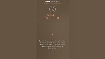 What is Genetic Drift @Diarasacademy