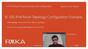 16. ISIS IPv6 Multi-Topology Configuration Example