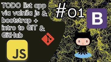 01 - starting - TODO list app with vanilla JS and local-storage and a small intro to git and Github