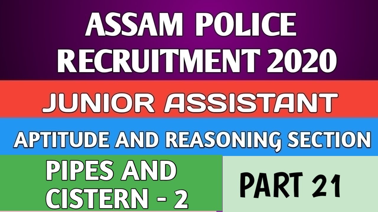 Assam Police Recruitment Junior Assistant Aptitude And