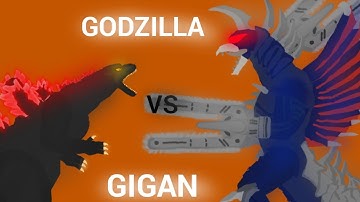 Godzilla heisei Vs Gigan millenium | Animation | Shín Creátíons