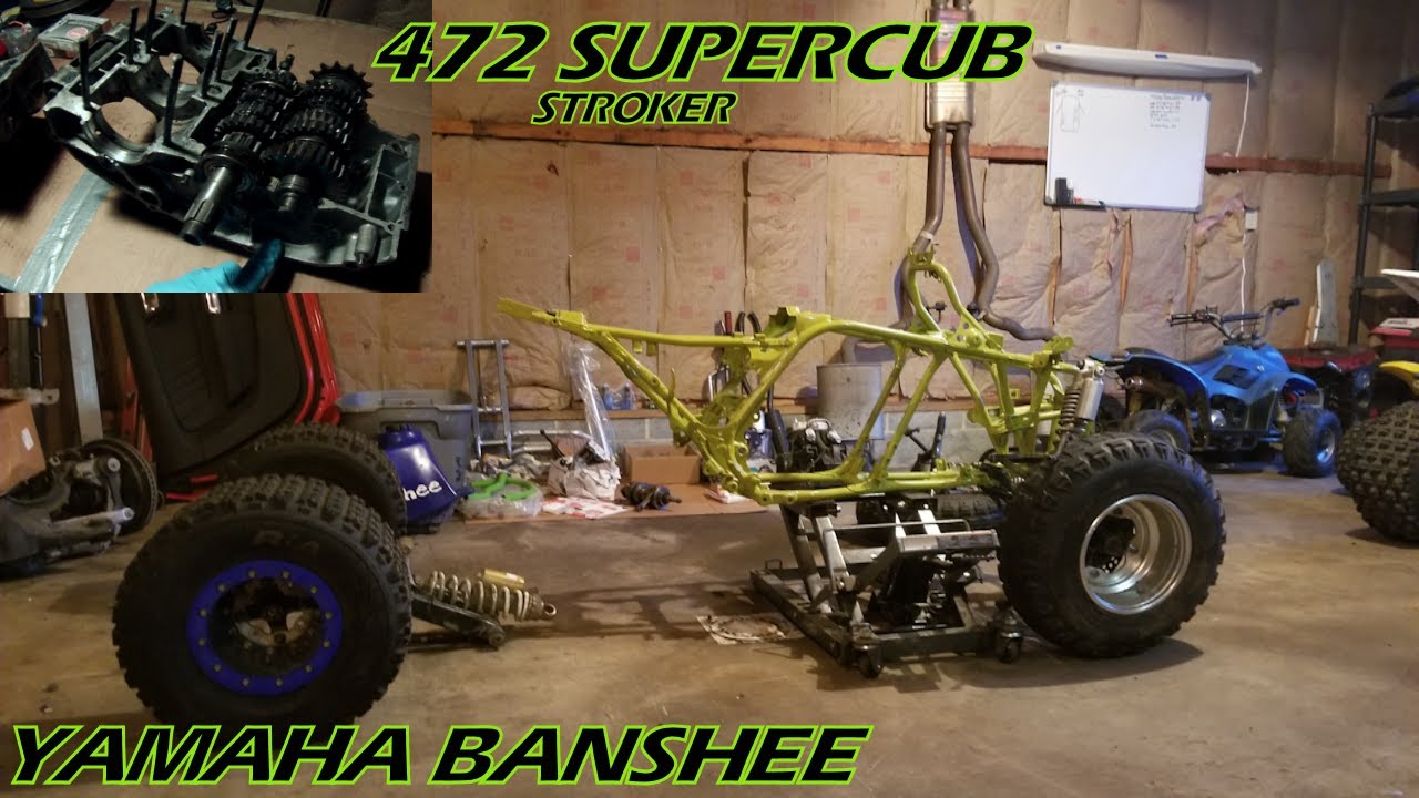 Sickest Yamaha Banshee Supercub 472 Stroker Build Part 3 1000 Subs Youtube