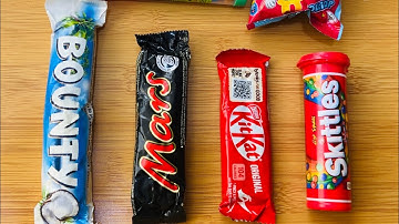 ASMR Candy Wrapper Sounds ONLY | No Talking | KitKat, Bounty, Mars, lollipops Crinkle Thaerapy