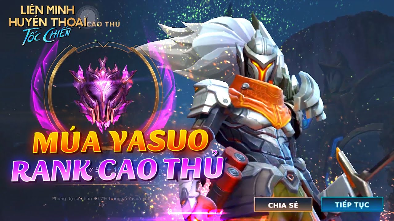 Liên Minh : Tốc Chiến | Múa Yasuo Rank Cao Thủ | Suýt Nữa Có Siêu Phẩm