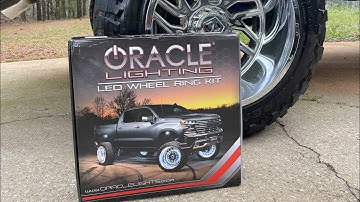 Oracle Lighting LED Wheel Ring Kit Instal | Chevy Revs | Bluetooth Controller Setup | Custom Offsets