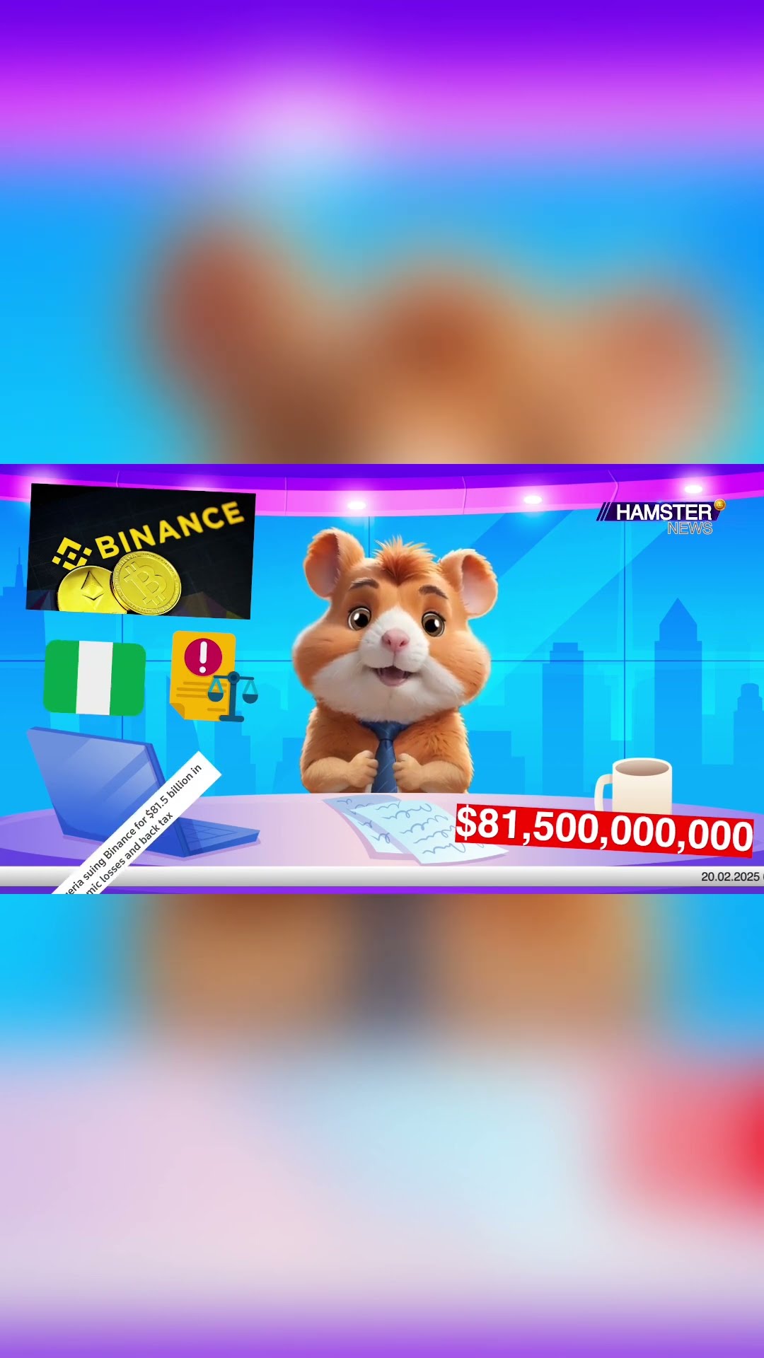 Nigeria sues Binance, seeking $81.5 billion in compensation ⚡️ Hamster News