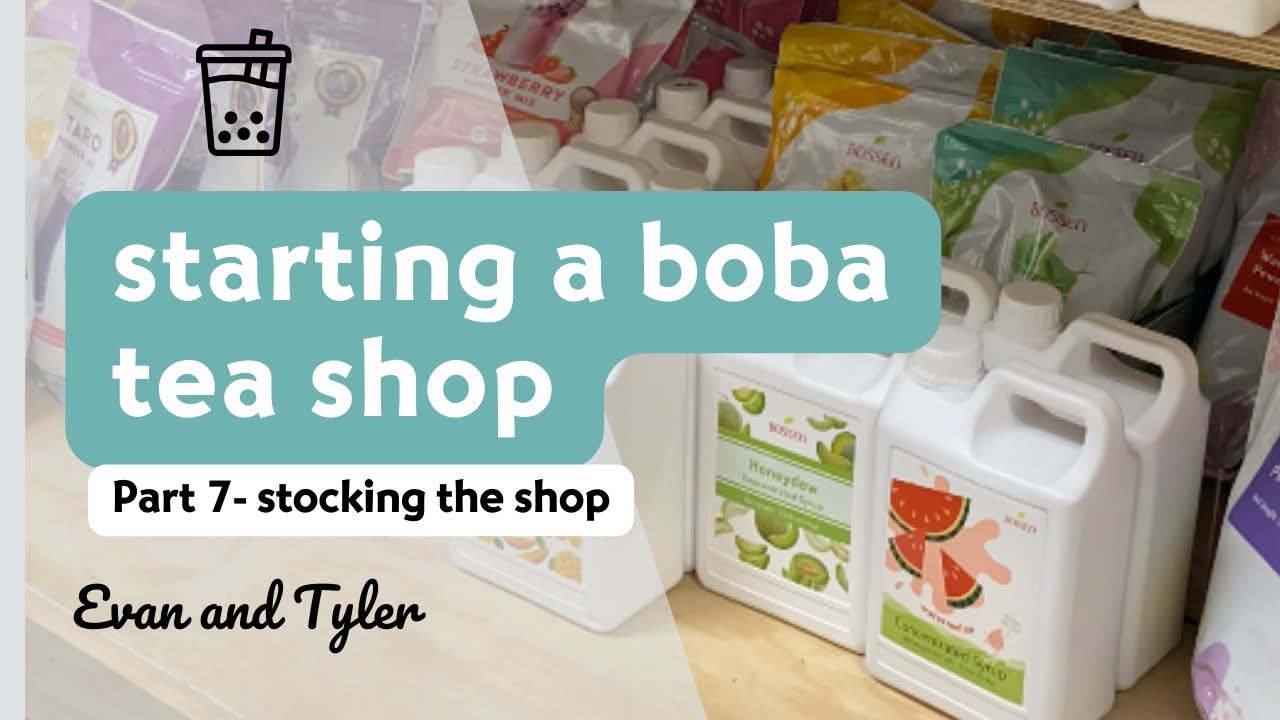 Starting a boba shop pt 7! Stocking the shop/ mini photoshoot - YouTube