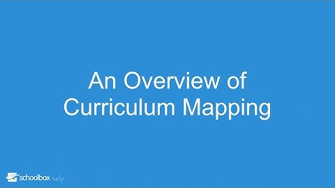 An Overview of Curriculum Mapping - LMS Tools