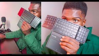 Bluetooth Foldable keyboard with Apple like trackpad for #RogAlly #LegionGo #MsiClaw (LIVE REACTION)