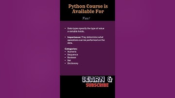 Python Data Types: Intro ↑↑Click For Full Video