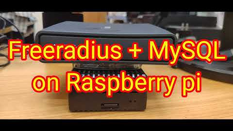 Freeradius + MySQL on Raspberry pi