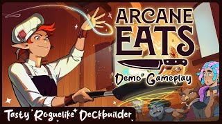 🥘 Tastiest Roguelike Deckbuilder I've Ever Played! | Arcane Eats | Demo Gameplay