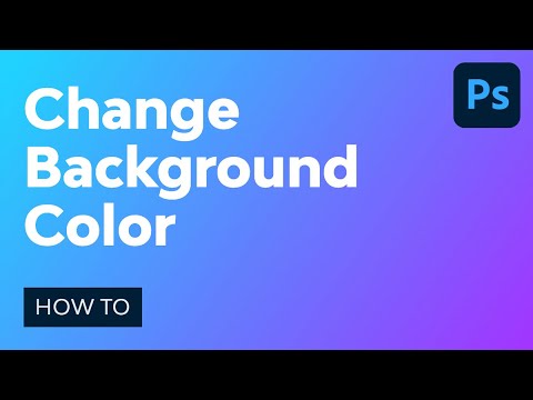 How to Change the Background Color in Photoshop - YouTube